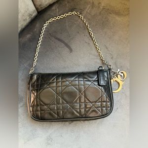 Christian Dior lambskin pochette bag